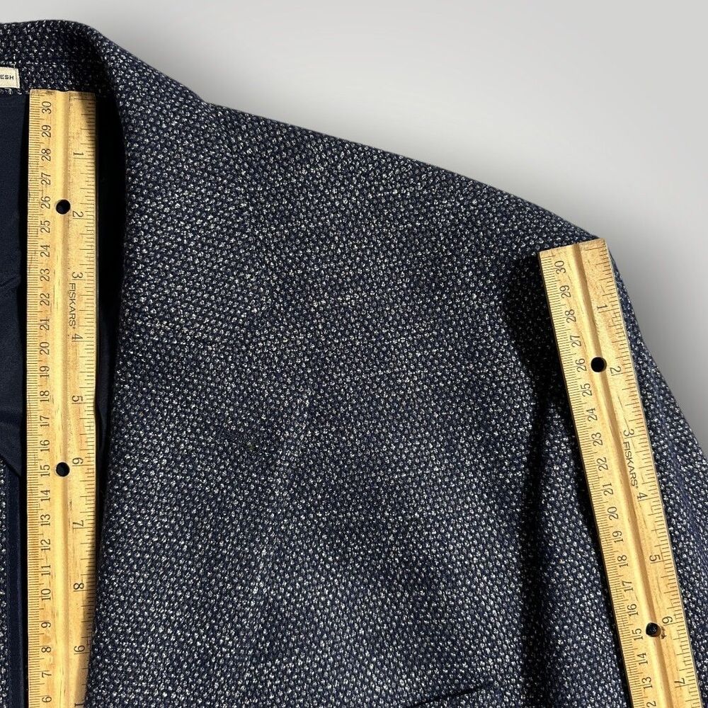 JOSEPH ABBOUD Mens Blazer Sport Coat Two Button Jacket 50R Wool Blend Navy - Picture 5 of 10